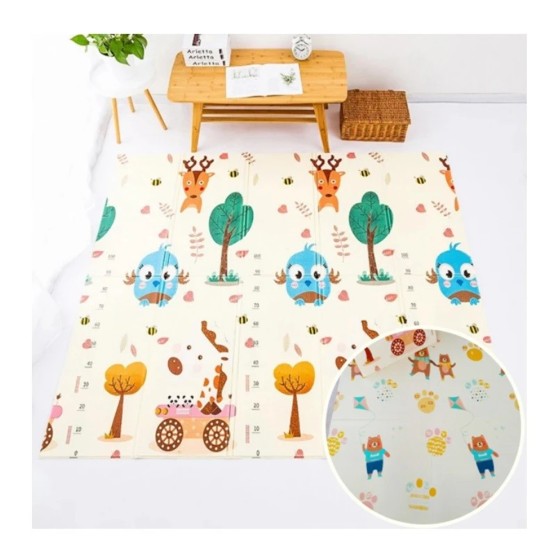 Детски килим за игра, Мечета с хвърчила, 150 х 180 х 1